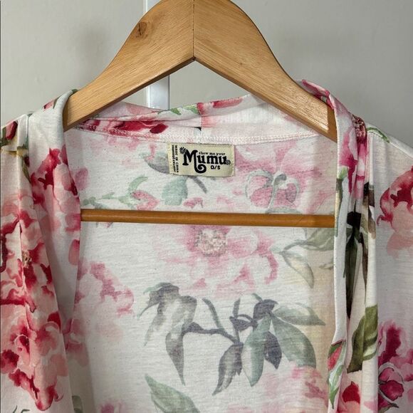 Show Me Your Mumu One size Floral Women's Robe (no tie) kimono cardigan - Picture 3 of 5